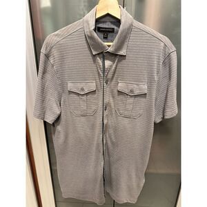 Banana Republic Men's Shirt Medium Gray Button Up. EUC